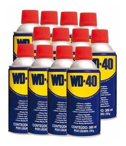 Kit Com 12 Peças Anticorrosivo/deseng 300ml Wd40