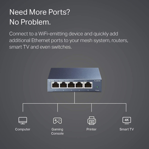 Switch Escritorio Tp Link/5ptos Giga/qos/igmp/tl-sg105