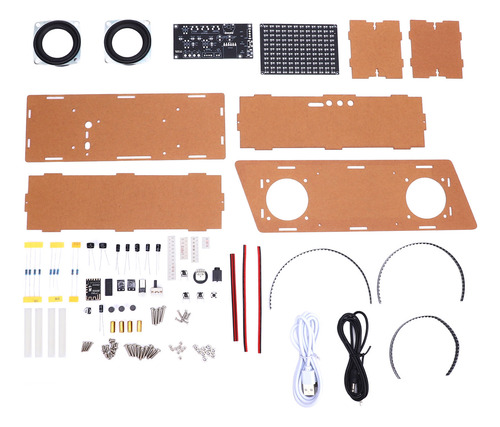 Kit De Altavoces Led Spectrum Rhythm Sound Fm Soldering Prac