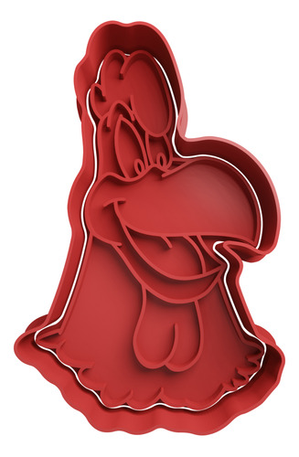  Cortador De Galletas Cabeza De Gallo Foghorn Leghorn 6cm