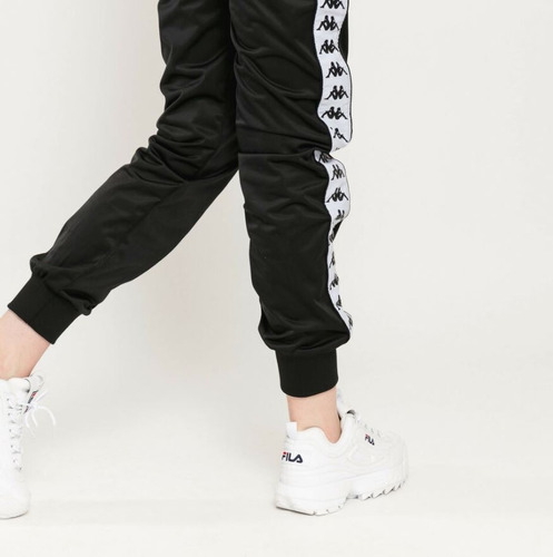 Pantalón Kappa Original - Banda 222 Wrastoria - Mujer Negro