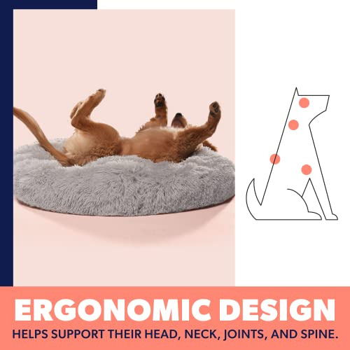 Active Pets Plush Calming Dog Bed, Donut Dog Bed Para Perros