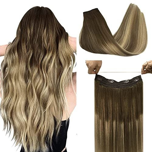 Puertas Pelo Extensiones Pelo Humano Balayage Cabello Wt96c