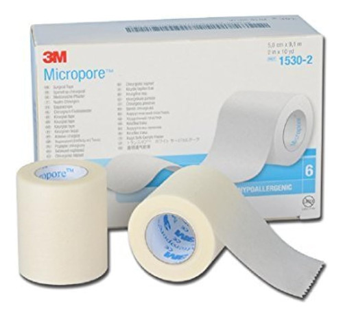 3m-1530-2 Cinta Microporo Papel Quirúrgico Lf 2  X10yd Blanc