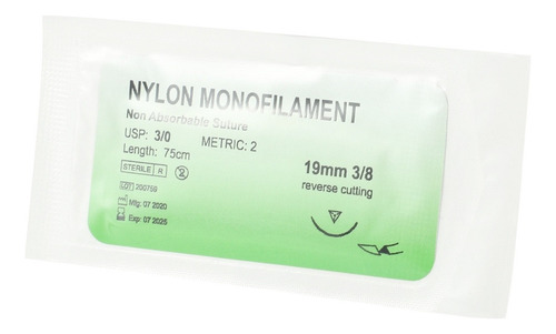 .. 24 Unidades/juego De Sutura De Aguja De Nylon For Sutura