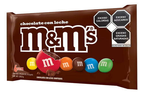 M&ms Chocolates Con Leche Confitados 6 Piezas