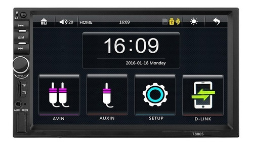 Auto Estereo Pantalla Táctil 7 Pulgadas Bluetooth Doble 2 Din Mirrorlink + Regalos