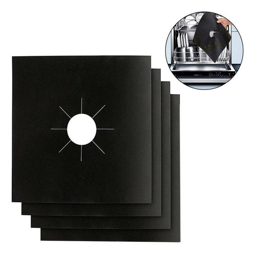 Cubiertas De Quemador De Estufa Protectores De 4 Piezas