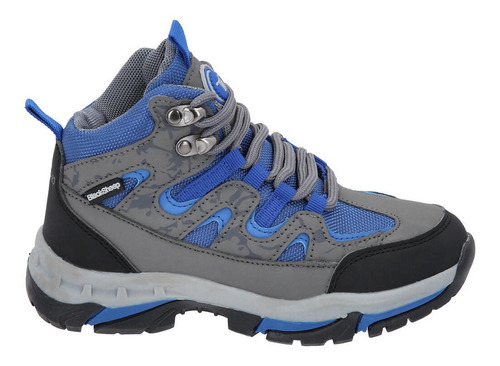 Zapato Outdoor Alto Azul-gris Blacksheep Manquehue