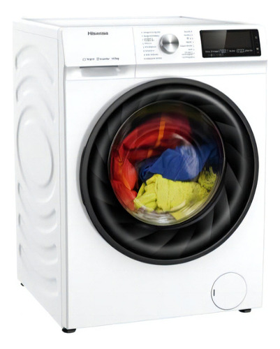 Lavar y secar Hisense, 13 kg, blanco al vapor, WD5Q1342Bw2, 220 V, color blanco