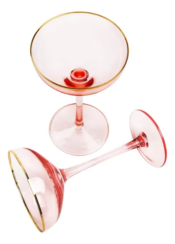 comprar Reawow Copas De Champán Rosa, Copas De Champán De 5 Onzas, C
