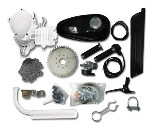 Kit Motor 2 Tempos 80cc Gasolina Bicicleta Importway Preto