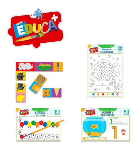 Imagem 4 de 6 de Kit De Atividades Educativas P/ Crianças - Pedagógico - Nig
