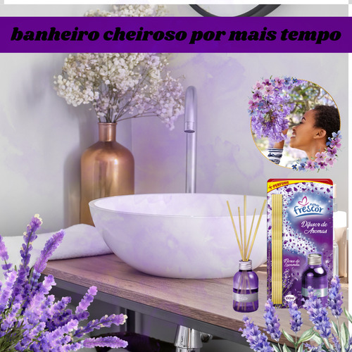 Kit Banheiro Anti Odor 2xspray 2xdifusor 6xpedra Sanitária