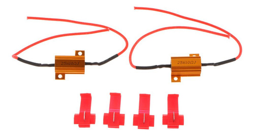 2 X 2 Peças 12v 25w Resistor De Carga Sinalização Led