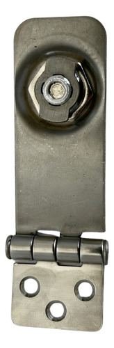 Trinco Com Fechadura Em Aço Inox C/ Chave 76 X 29mm