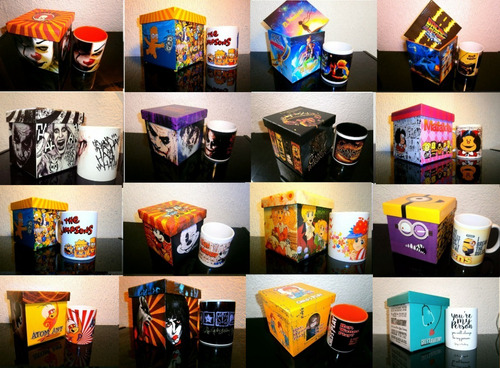 Taza Magica Simpson Duff, Con Estuche De Madera Game Over