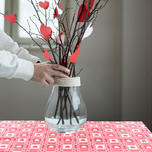Mantel De Amor Desechable Para El Día De San Valentín, 2 Uni
