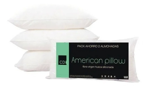 Combo X 2 Almohadas Cdi American Pillow Vellon 70x40