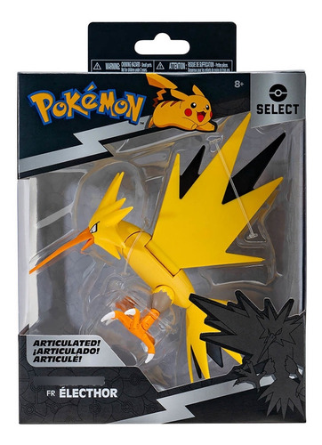 Pokemon - Boneco Articulado De 15cm - Zapdos