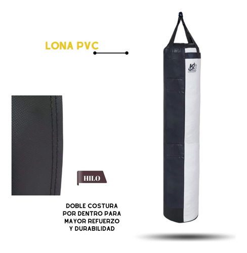 Costal Banana Publico 180cm Saco De Boxeo Muay Thai Promma Color Blanco