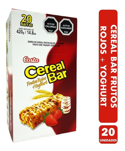 Barra De Cereal Frutos Rojos Cereal Bar (display De 20 Un)
