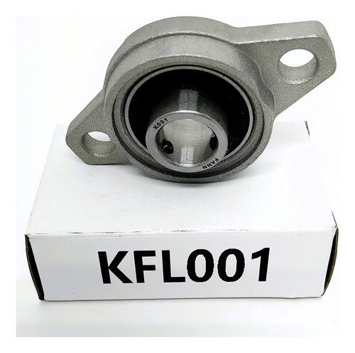Kfl001 - Kit Com 02 Mancais Com Rolamento Para Eixo 12mm