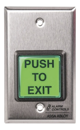 Boton De Evacuacion Con Accion Momentanea Ul Led Alto Brillo