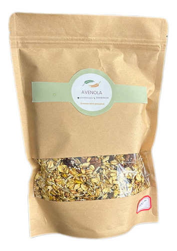 Granola Artesanal Endulzada Con Stevia O Miel Avenola