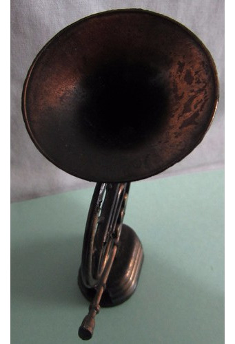 Apontador Antigo De Metal Em Formato De Trombone - A57 (Usado)