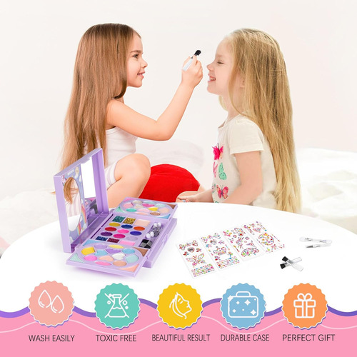 Kidcheer Kit De Maquillaje Infantil Para Niñas, Cosmético La