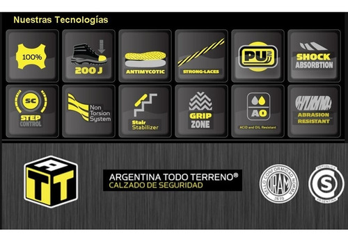 Imagen 6 de 10 de Zapatilla Seguridad Att Bs As Nobuck P/acero Iram 36al46