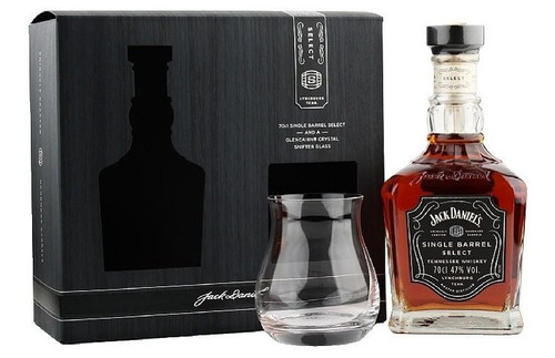 Imagen 1 de 9 de Whisky Jack Daniels Single Barrel C/vaso Cristal Glencairn