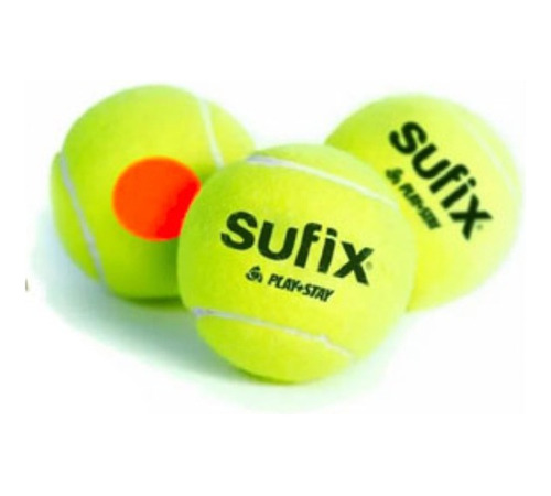 Pack 3 Pelota Tenis Sufix Punto Rojo - Tenis Sufix