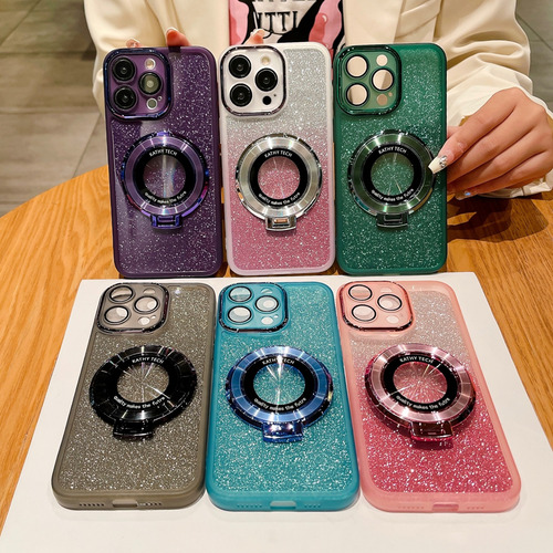 Funda Para Xiaomi Poco X7 5g/pocox7 Pro/turbo4 El Soporte De Anillo Magnético De La Funda Del Teléfono Brilla Y Es A Prueba De Golpes