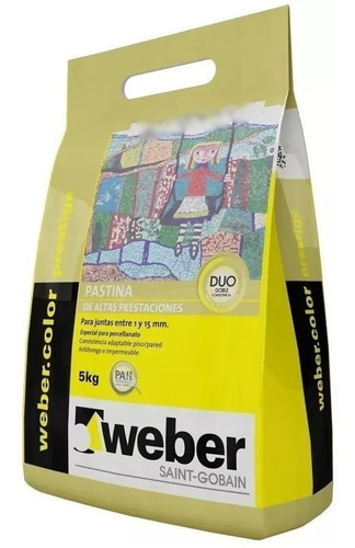 Pastina Weber Prestige Gris Perla X5 Kg