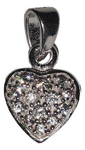 Cadena Collar Corazón Brillante 925 Incluye Caja Regalo