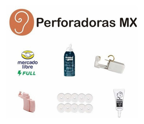 4 Discos De Silicona + 1 Gel Para Cuidar Perforación Studex