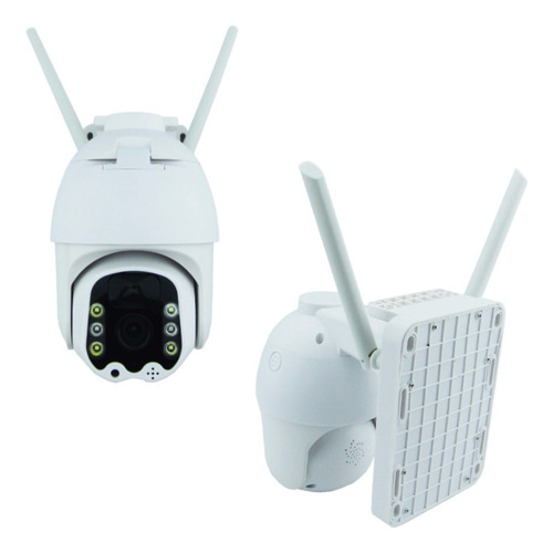 Camara Vigilancia C/ Panel Solar Wifi Soporte App V380pro
