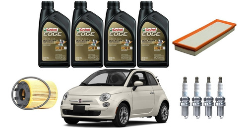 Kit De Afinación Fiat 500 1.4 Sport 2014 Castrol 5w40