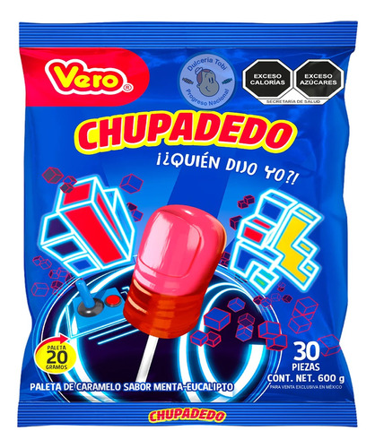 Paleta Vero Chupadedo 30 Piezas