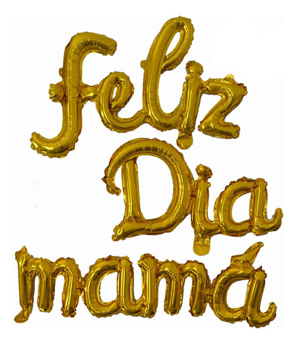 Globos Metalizados Feliz Dia Mama Corrida Combo Madre Amor