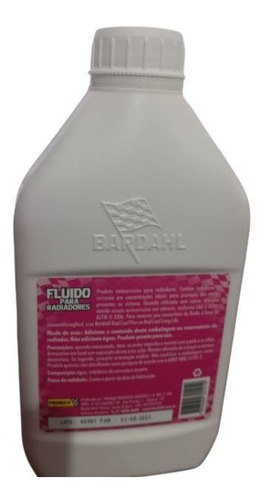 Imagem 3 de 3 de Aditivo Radiador Rosa Bardahl Promax Pronto Para Uso
