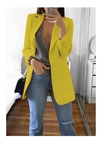 Nuevo Blazer De Cardigan Ajustado De Color Sólido 2023