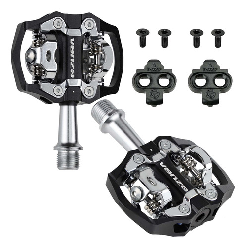 Bicicleta De Montaña Venzo 6066 Pedales Compatibles Shimano Negro Y Plata