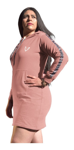 Vestido Sudadera Deportivo Para Mujer Casual Hoodie