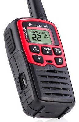 Radios 2 Vias Paqc/3 Midland T31x3vp Hasta 41km (26millas) Negro Con Rojo Uhf 462.5500 ~ 467.7125 Mhz