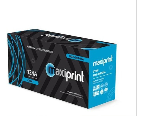 Cartucho De Toner Maxiprint Compatible Con Hp Q6001a Cian