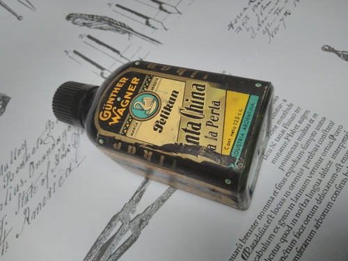 Botella De Tinta Pelikan Tinta China Antigua (Usado)