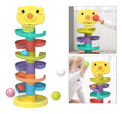 Brinquedo De Pista De Rolamento Bola Ir Rampa 7 Nível